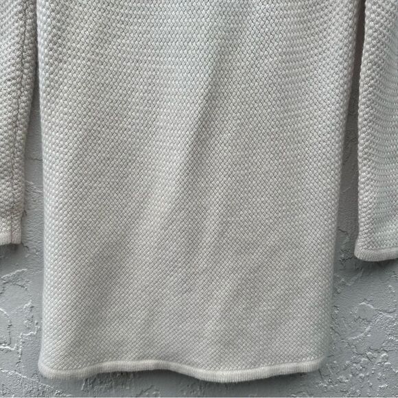 CHELSEA ROSE Wool Cashmere Cardigan Sweater Women Small Cream Minimalist Long - Picture 6 of 8